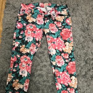 GB Floral Skinny Jeans